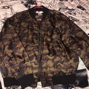 Camo Bomber Jacket